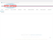 Tablet Screenshot of inter-express.com.ua